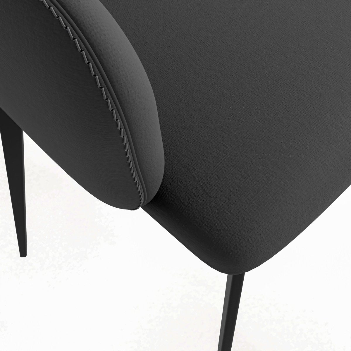 Sonnet Dining Chair Ergonomic Design with Upholstered Seating and Sturdy Iron Legs