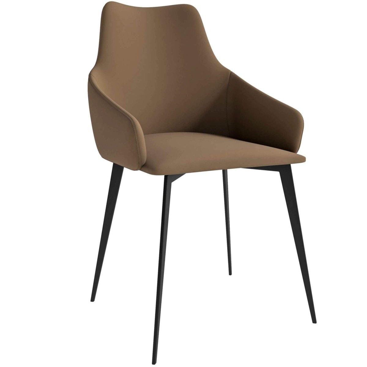 Sonnet Dining Chair Ergonomic Design with Upholstered Seating and Sturdy Iron Legs