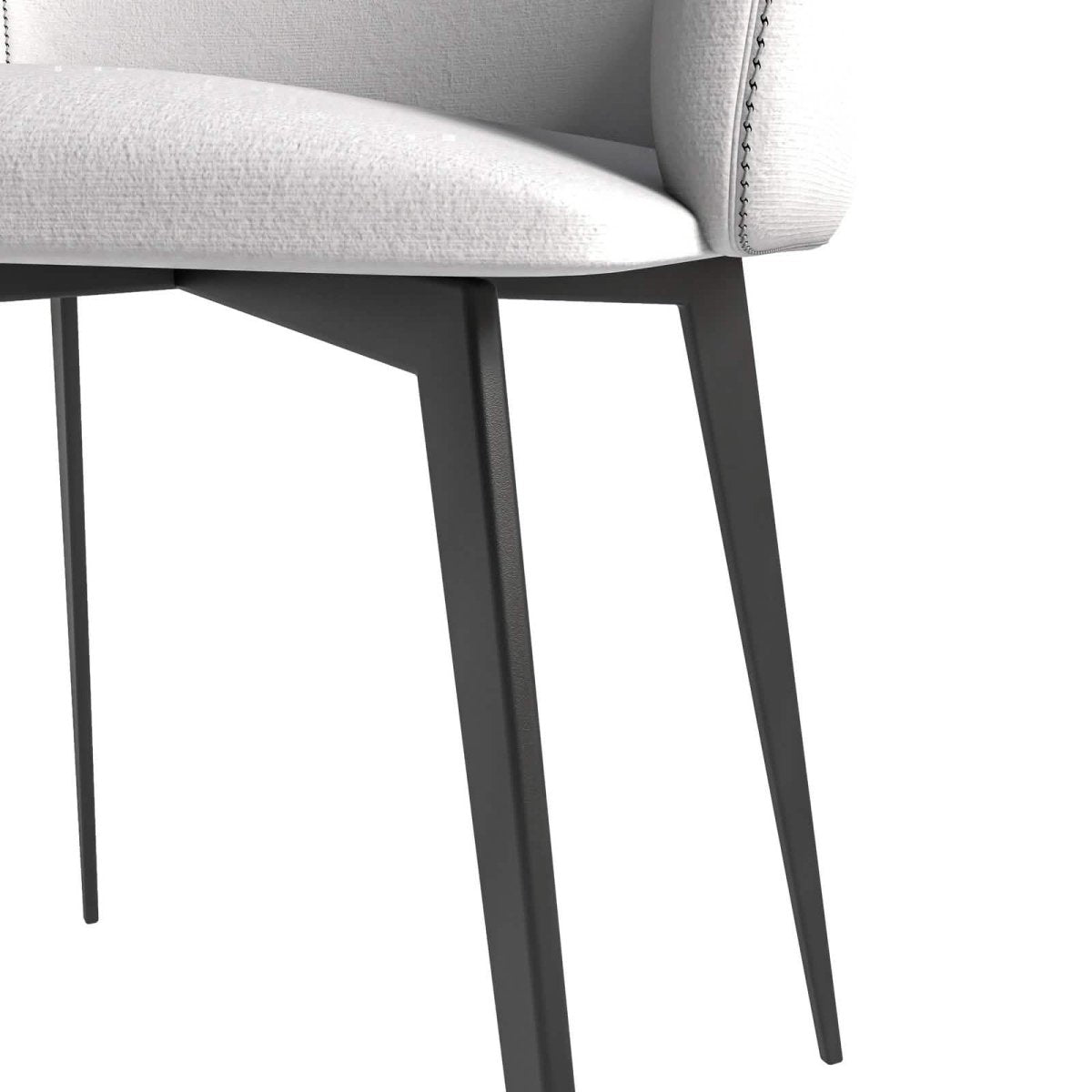 Sonnet Dining Chair Ergonomic Design with Upholstered Seating and Sturdy Iron Legs