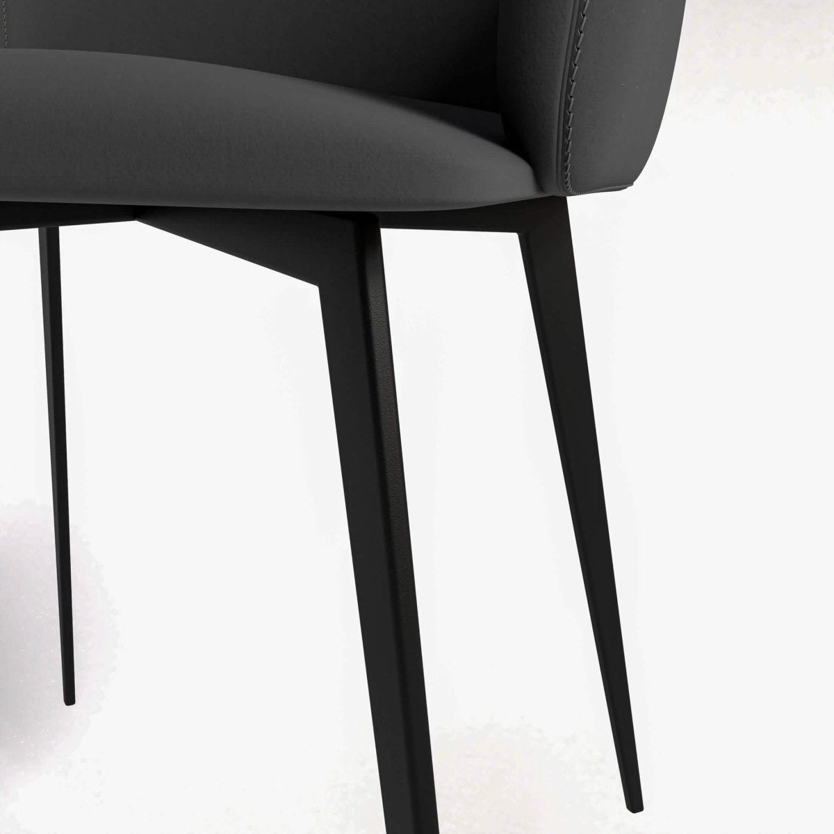 Sonnet Dining Chair Ergonomic Design with Upholstered Seating and Sturdy Iron Legs