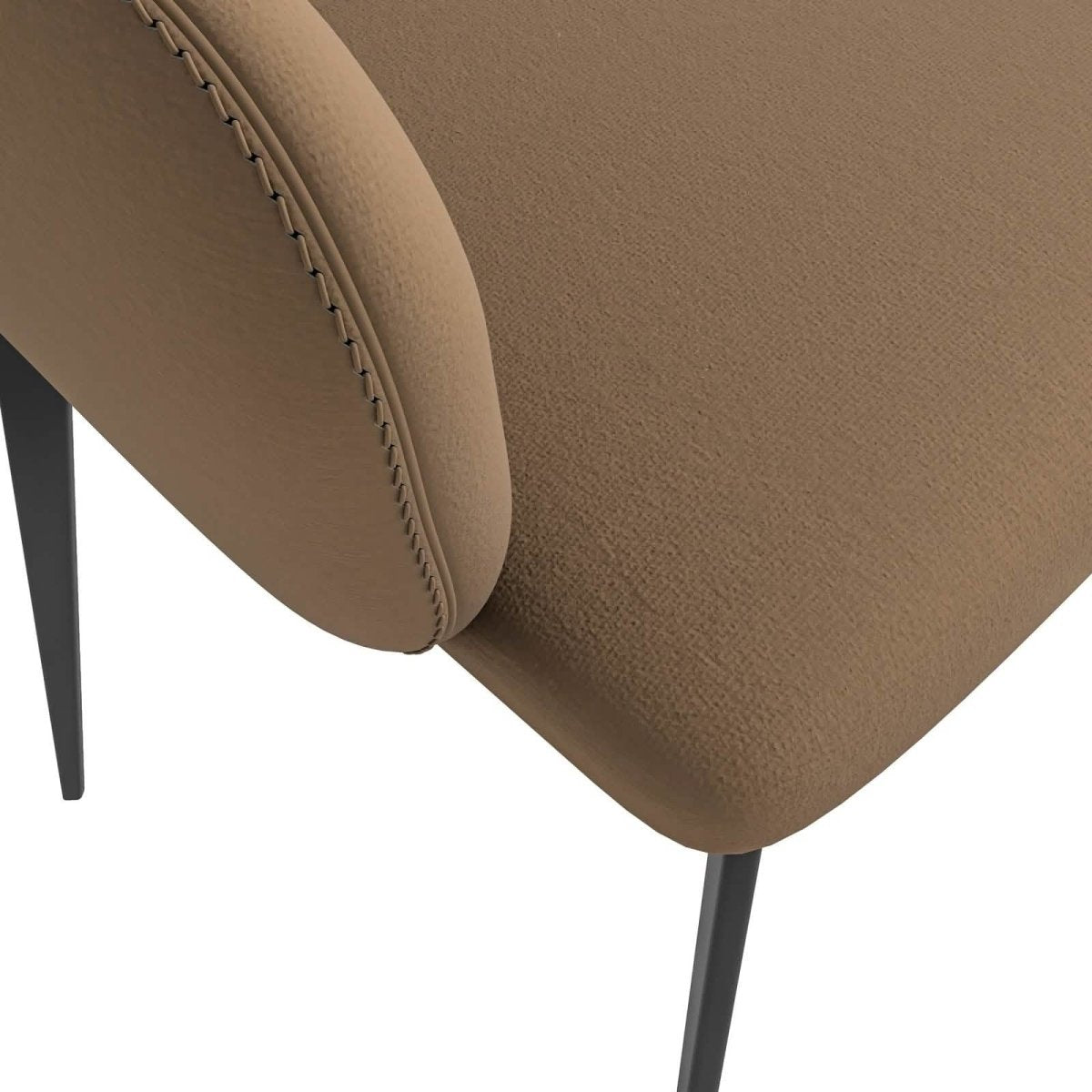 Sonnet Dining Chair Ergonomic Design with Upholstered Seating and Sturdy Iron Legs