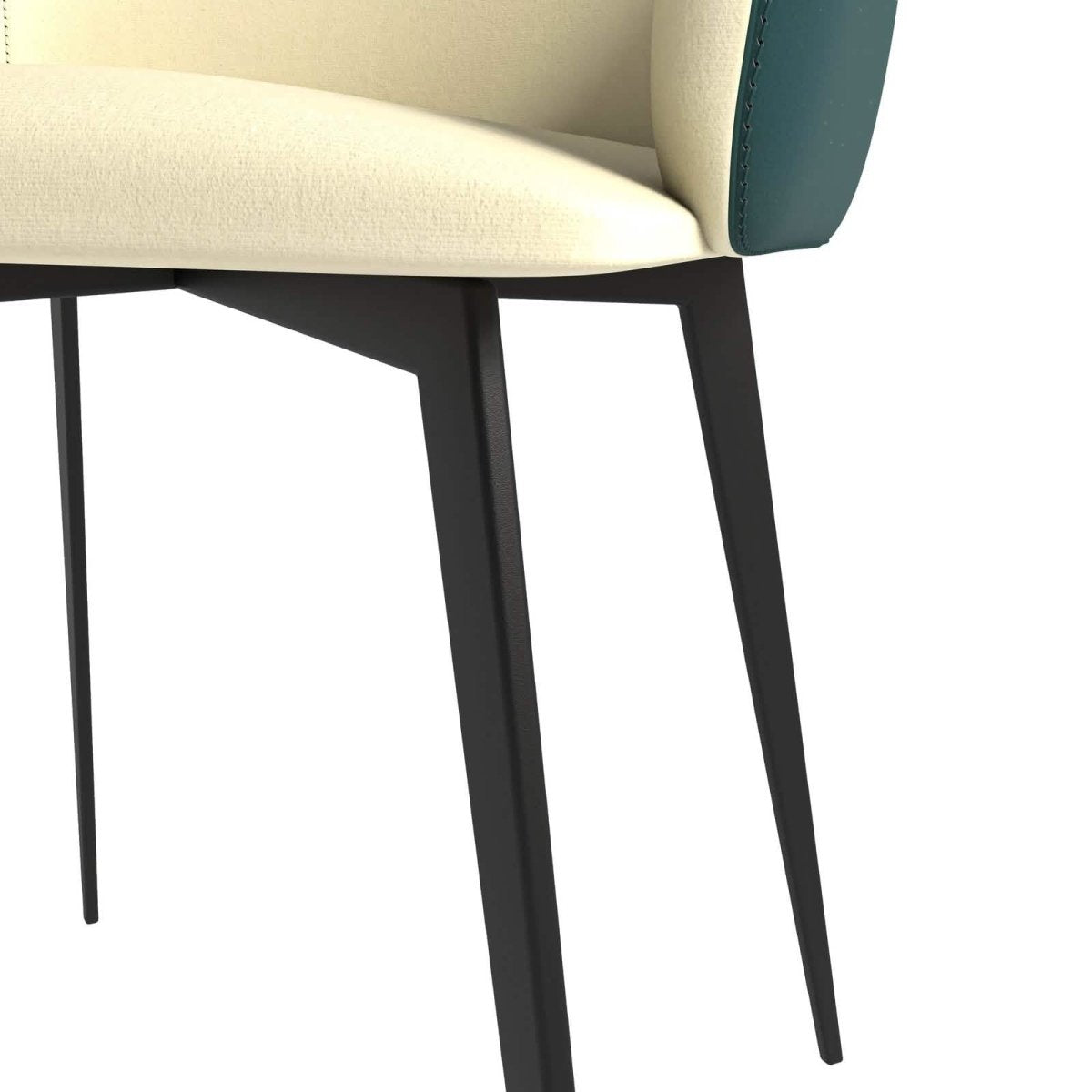 Sonnet Dining Chair Ergonomic Design with Upholstered Seating and Sturdy Iron Legs