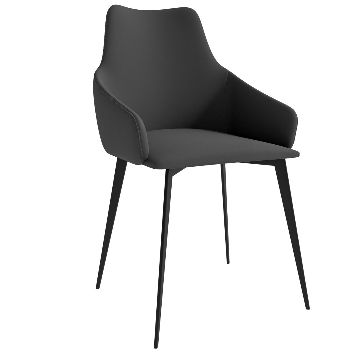 Sonnet Dining Chair Ergonomic Design with Upholstered Seating and Sturdy Iron Legs