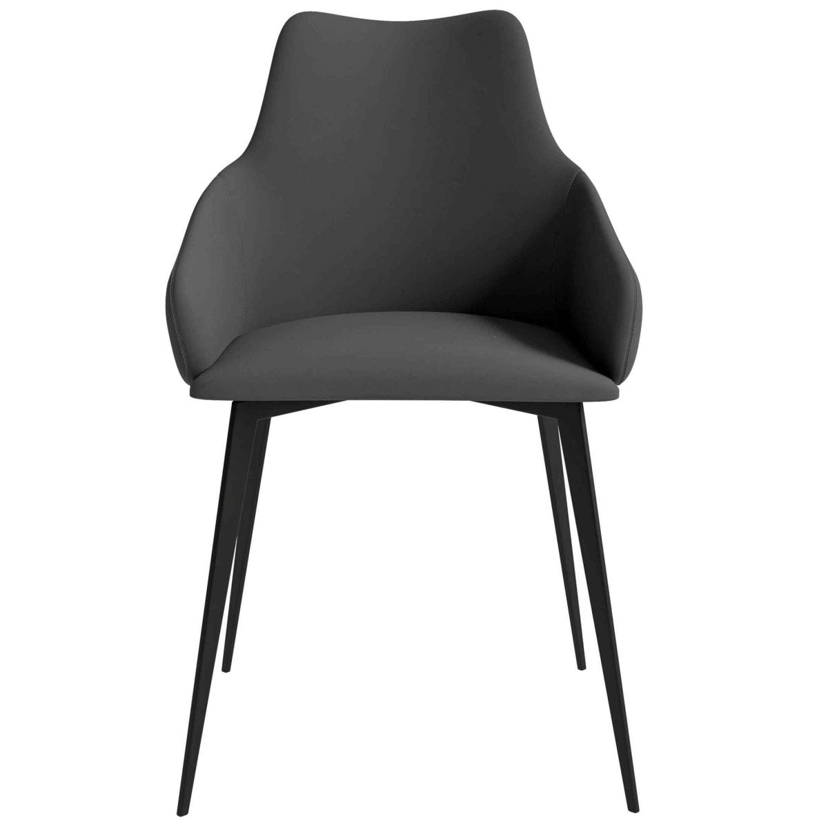 Sonnet Dining Chair Ergonomic Design with Upholstered Seating and Sturdy Iron Legs