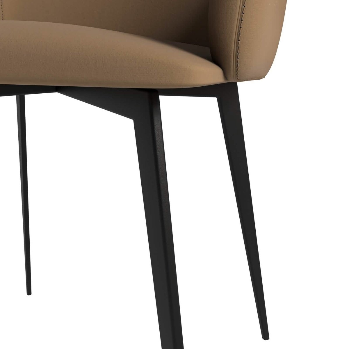 Sonnet Dining Chair Ergonomic Design with Upholstered Seating and Sturdy Iron Legs
