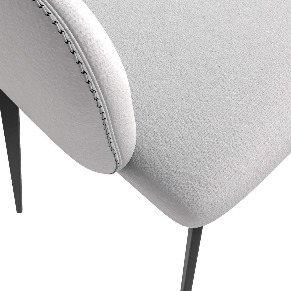 Sonnet Dining Chair Ergonomic Design with Upholstered Seating and Sturdy Iron Legs