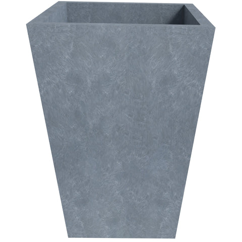 Tapered Square Plant Pot Fiberstone and Clay