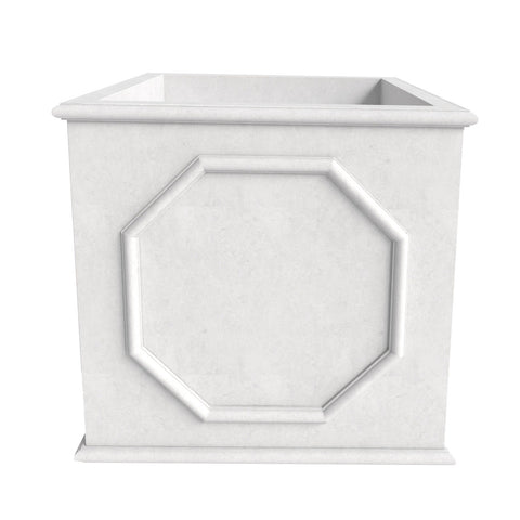 Sprout Modern Square Fiberstone and MGO Clay Planter for Indoor and Outdoor