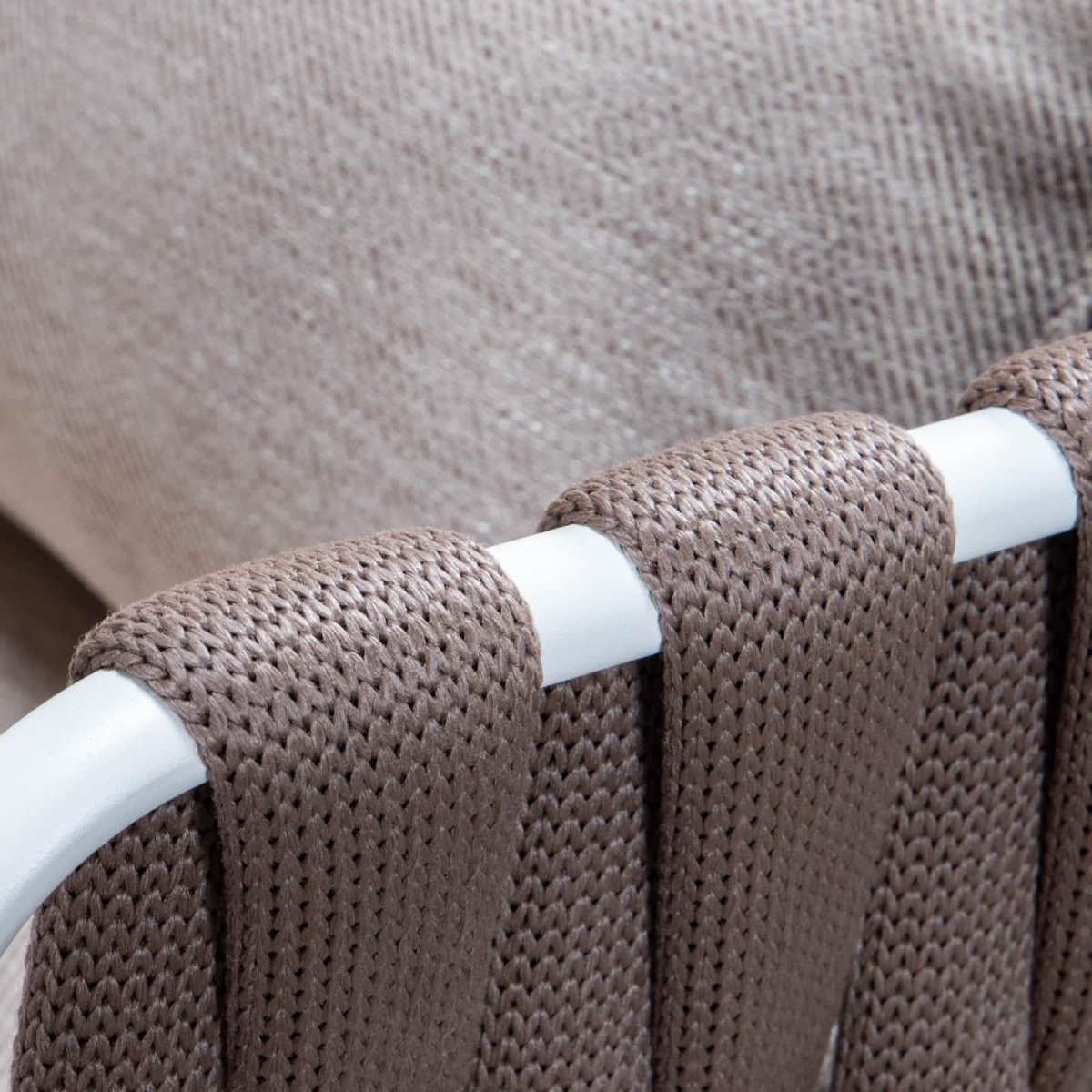 Spencer Modern Outdoor Rope Club Chair With Cushions