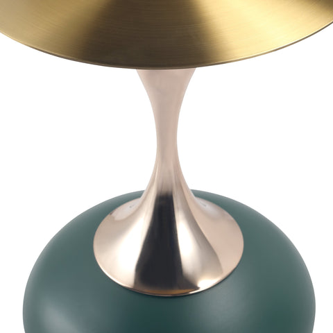 Savoy Wide Side Table with Stainless Steel Top Round Accent Table and Elegant Pedestal Base