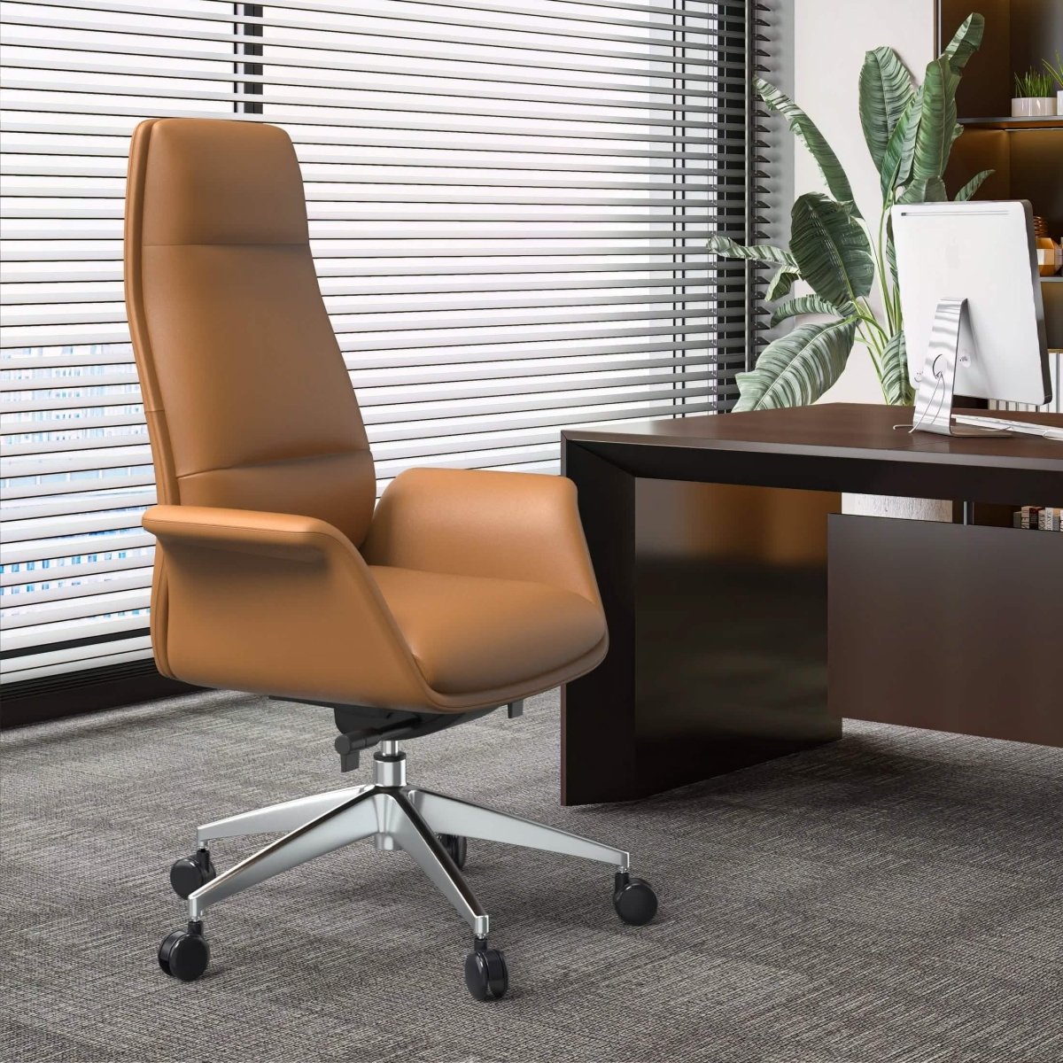 Summit High - Back Conference Office Chair with Aluminum Frame