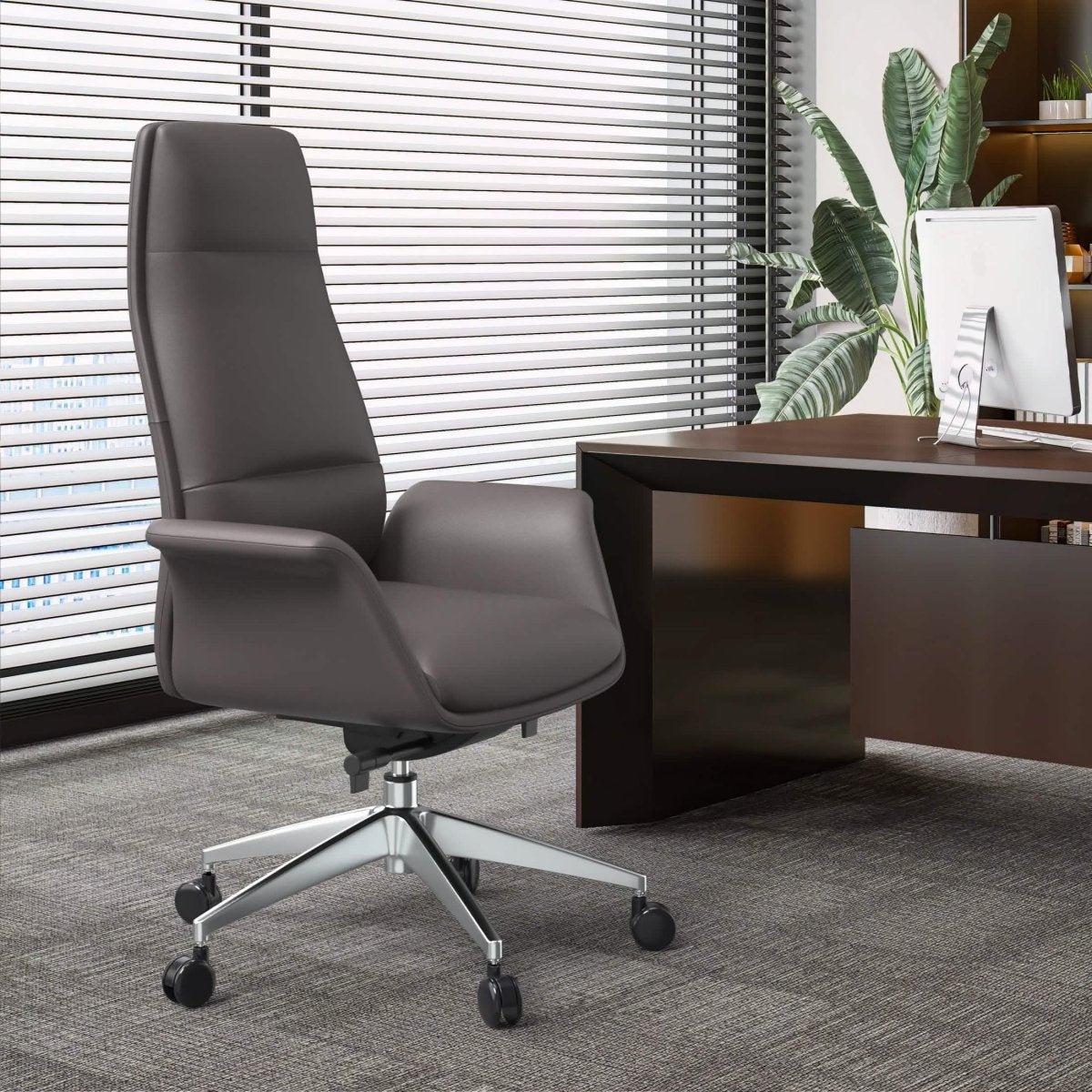 Summit High - Back Conference Office Chair with Aluminum Frame