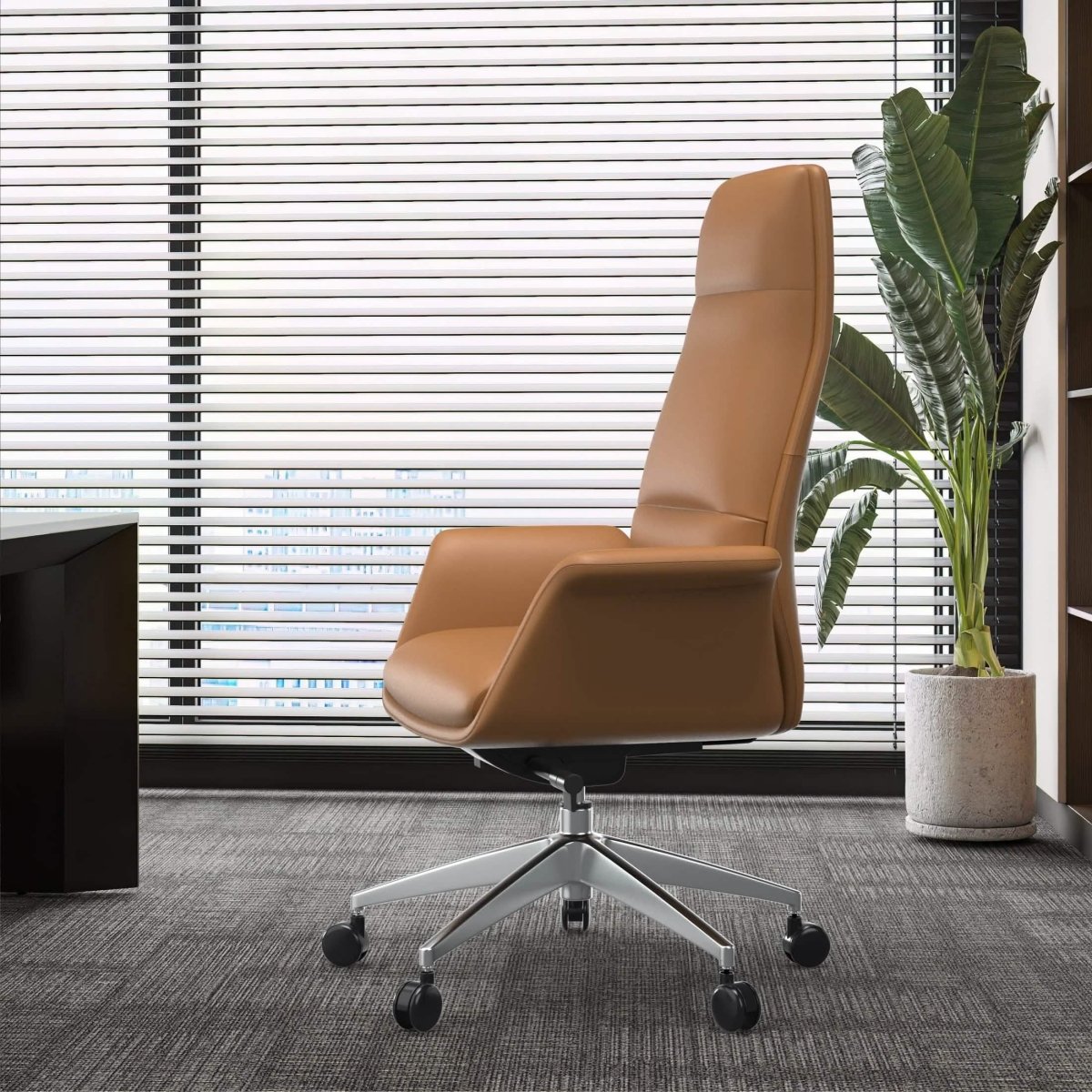 Summit High - Back Conference Office Chair with Aluminum Frame