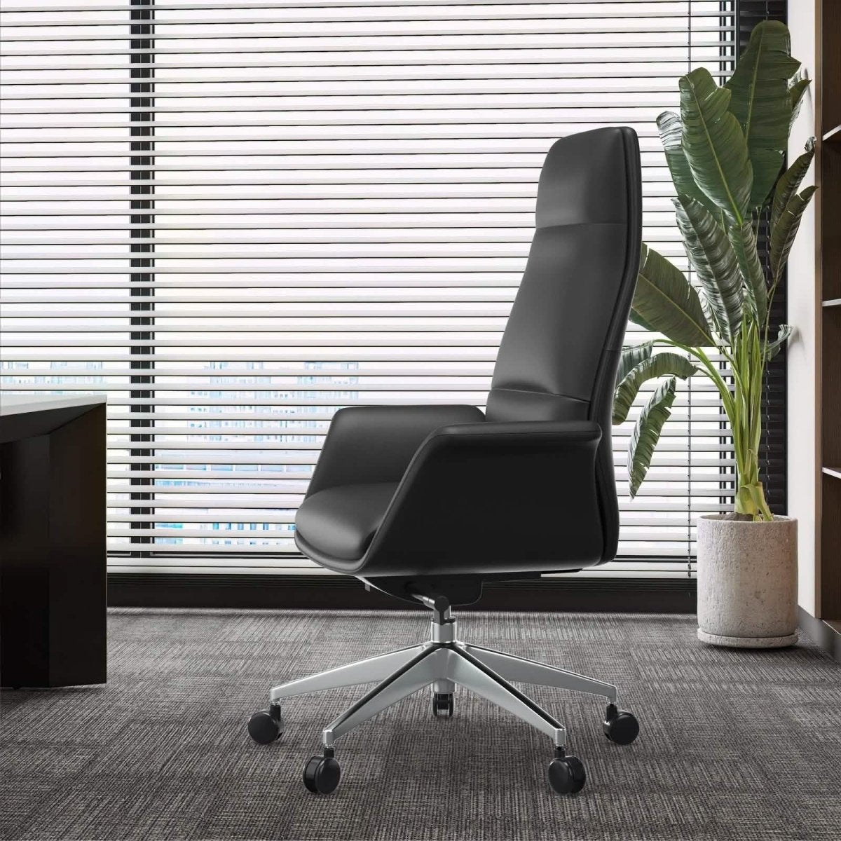 Summit High - Back Conference Office Chair with Aluminum Frame