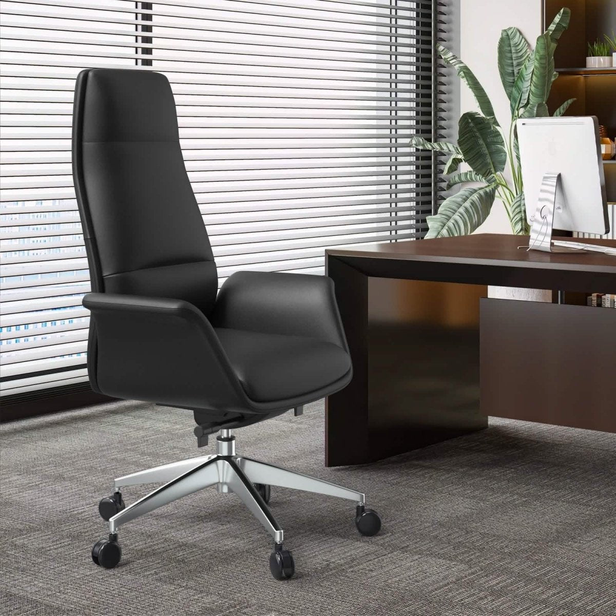 Summit High - Back Conference Office Chair with Aluminum Frame