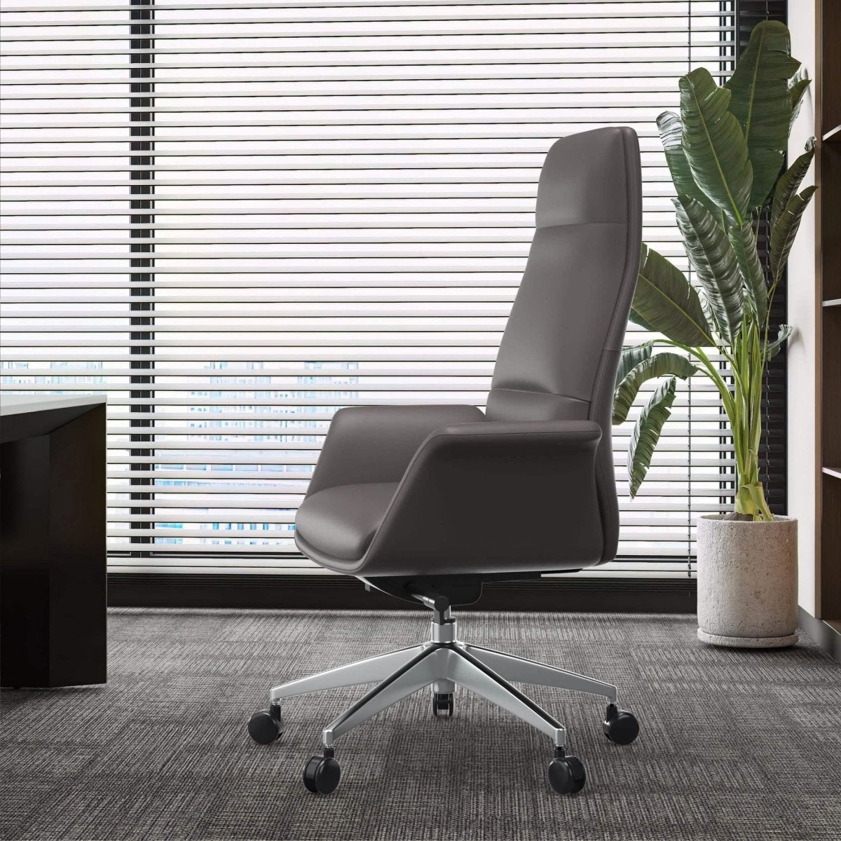 Summit High - Back Conference Office Chair with Aluminum Frame
