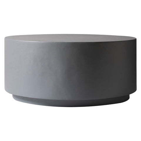 Terra 36" Round Coffee Table in Fiberstone for Indoor and Outdoor