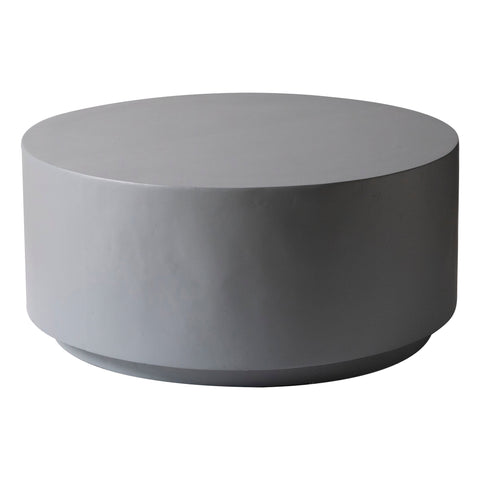 Terra 36" Round Coffee Table in Fiberstone for Indoor and Outdoor