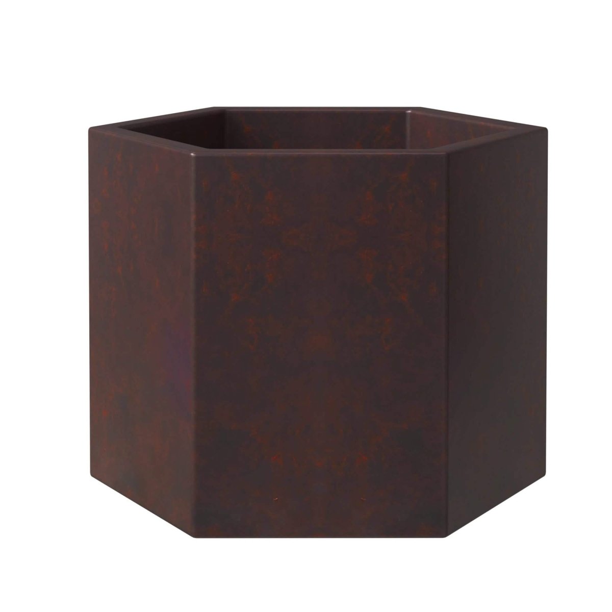 Thicket Modern Fiberstone Planter - Hexagon Design Weather Resistant Plant Pot