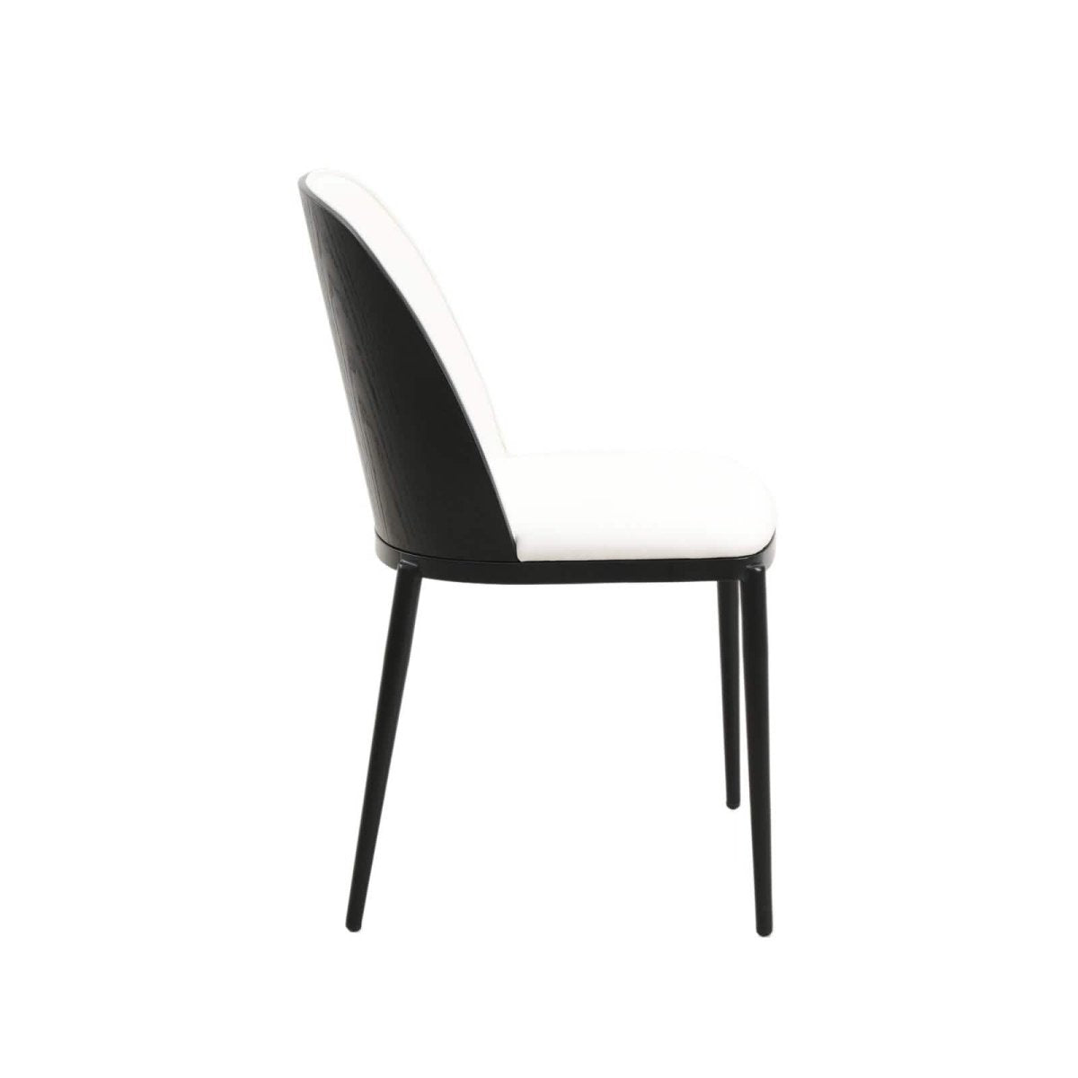Tule 7-Piece Dining Set: Steel Frame, 6 Upholstered Chairs, 71'' Oval MDF Tabletop Black Platinum Blue Dining Set Leisuremod