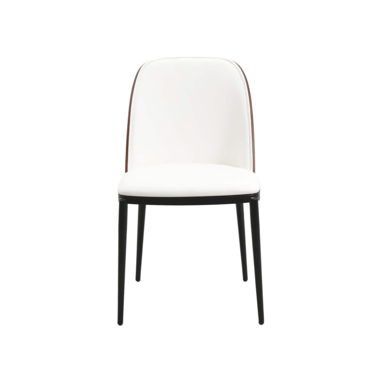 Tule 7-Piece Dining Set: Steel Frame, 6 Upholstered Chairs, 71'' Oval MDF Tabletop Black Platinum Blue Dining Set Leisuremod