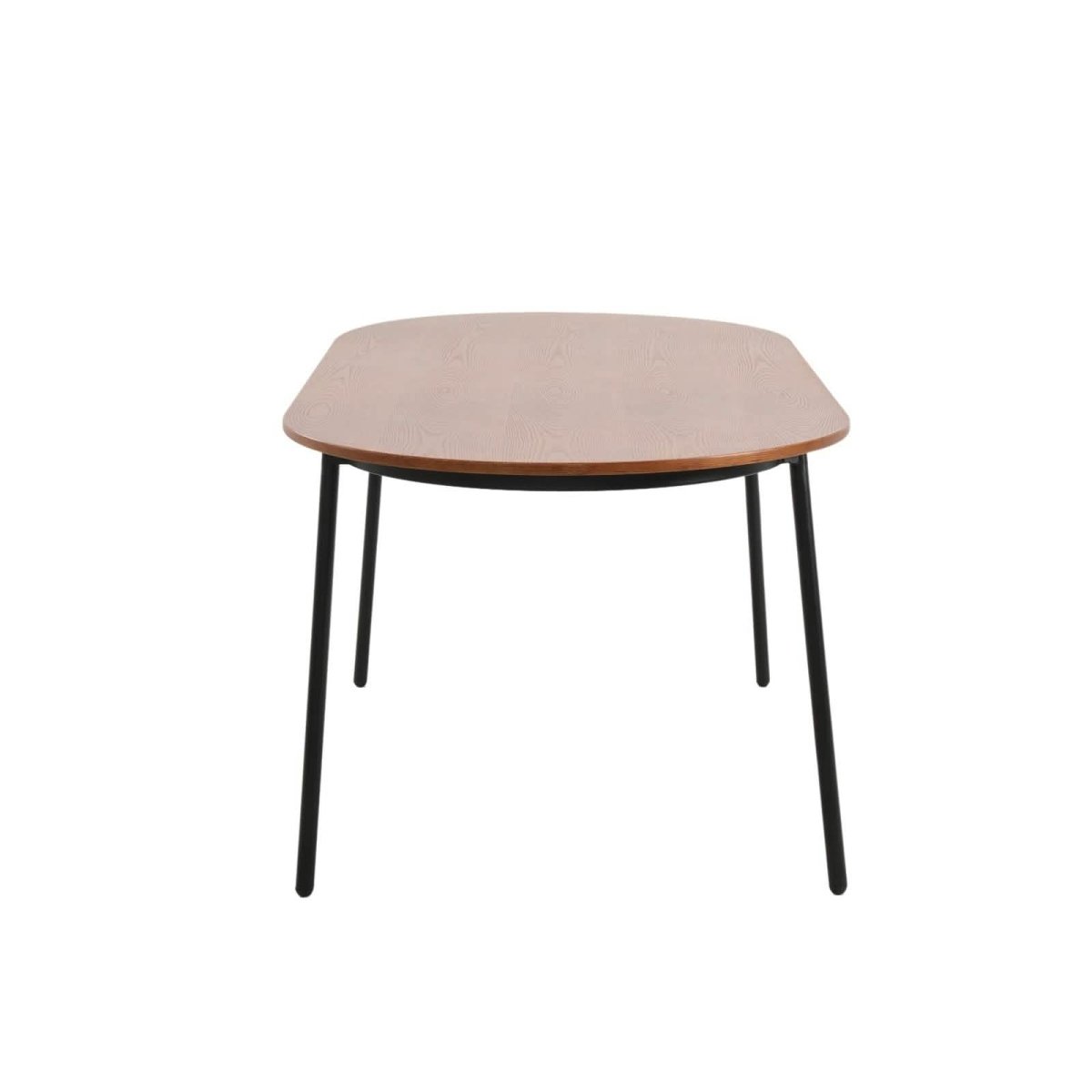 Tule 9 - Piece Dining Set in Steel with 8 Upholstered Seat Dining Chairs and 83" Oval Dining Table with MDF Tabletop