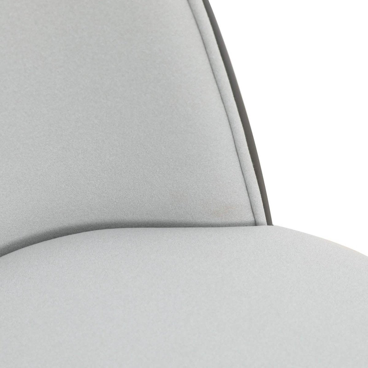 Tule 9 - Piece Dining Set in Steel with 8 Upholstered Seat Dining Chairs and 83" Oval Dining Table with MDF Tabletop