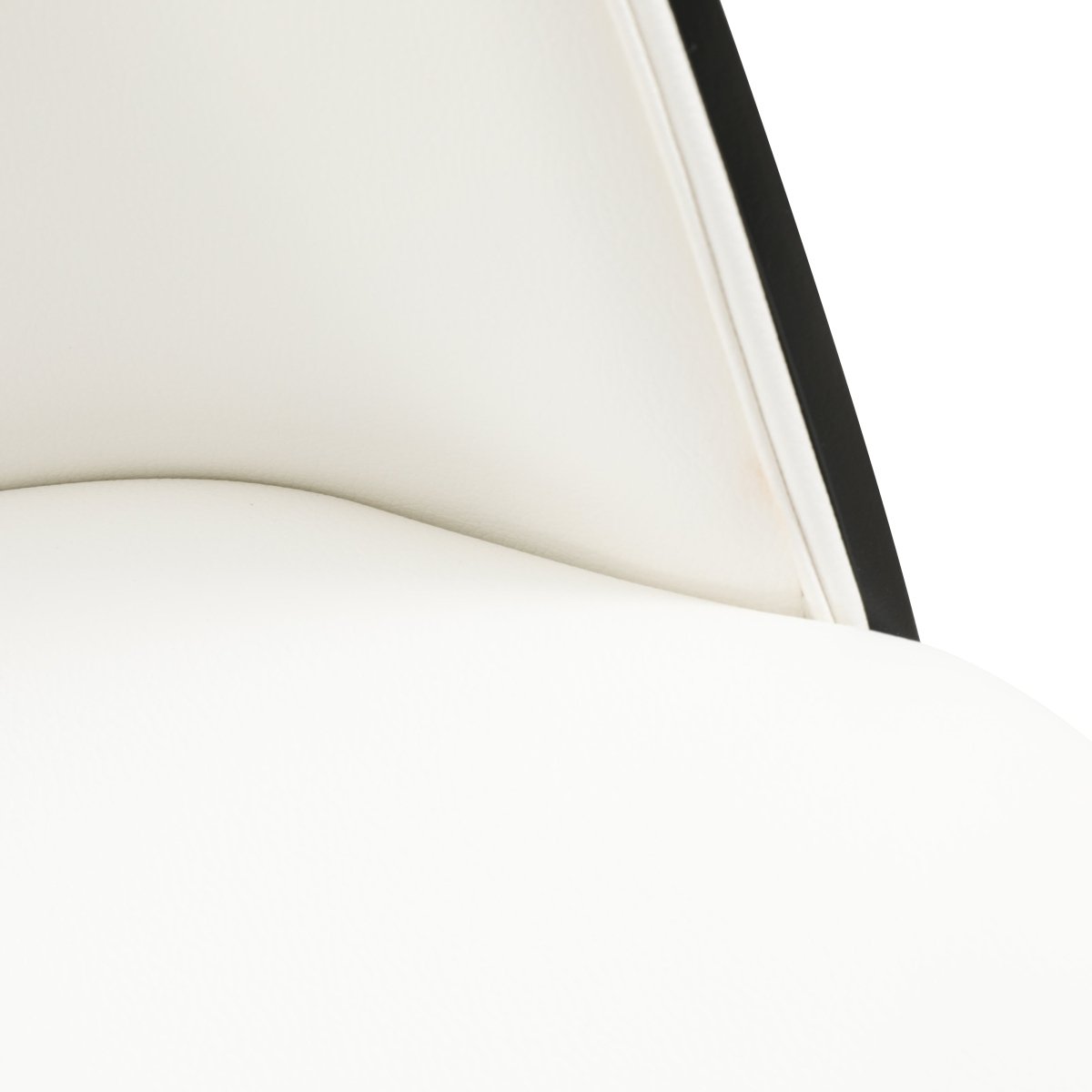 Tule Dining Side Chair with Upholstered Seat and Powder - Coated Steel Frame