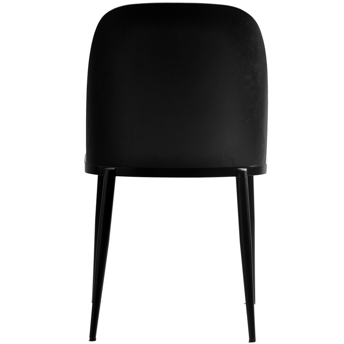 Tule Dining Side Chair with Upholstered Seat and Powder - Coated Steel Frame