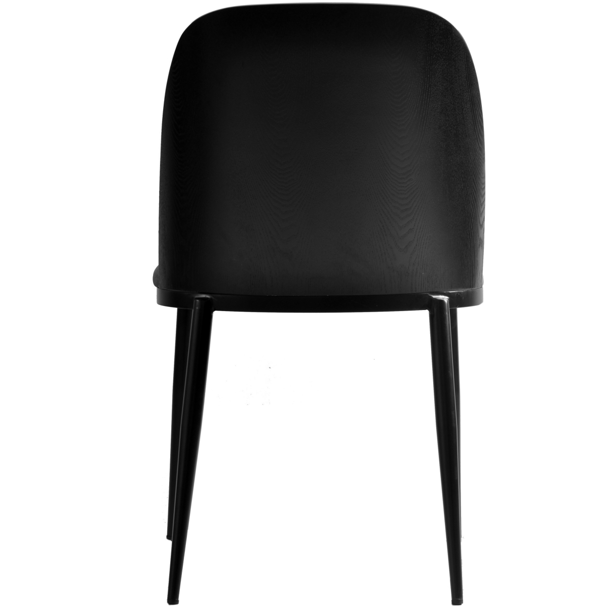 Tule Dining Side Chair with Upholstered Seat and Powder - Coated Steel Frame
