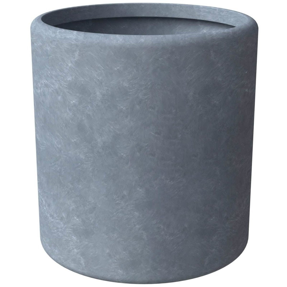Tundra Fiberstone and MGO Clay Planter, Mid - Century Modern Round Planter Pot for Indoor and Outdoor