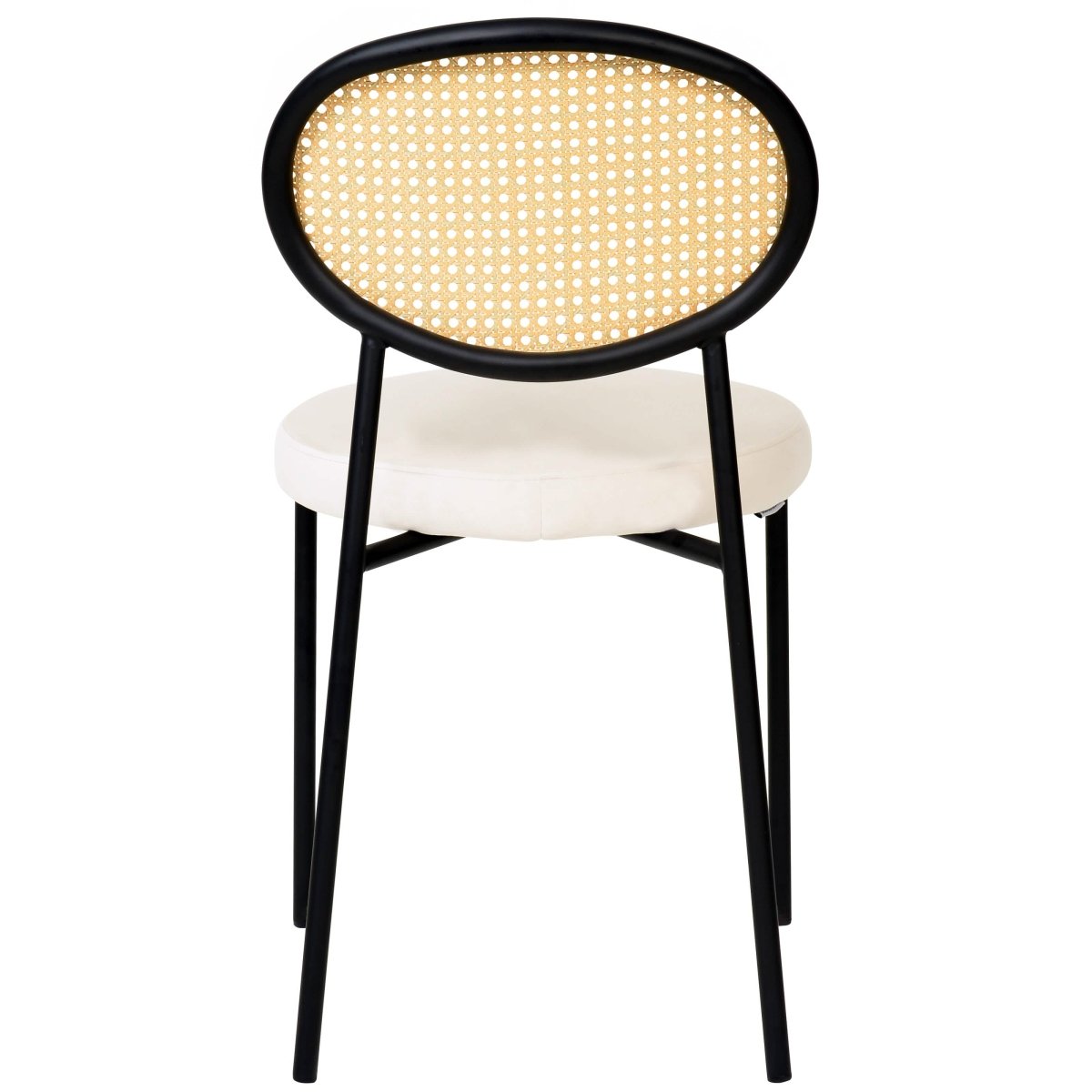 Verve 5 - Piece Dining Set with 36" Round Dining Table Black Sintered Stone Top and Black Pedestal with 4 Velvet Dining Chairs