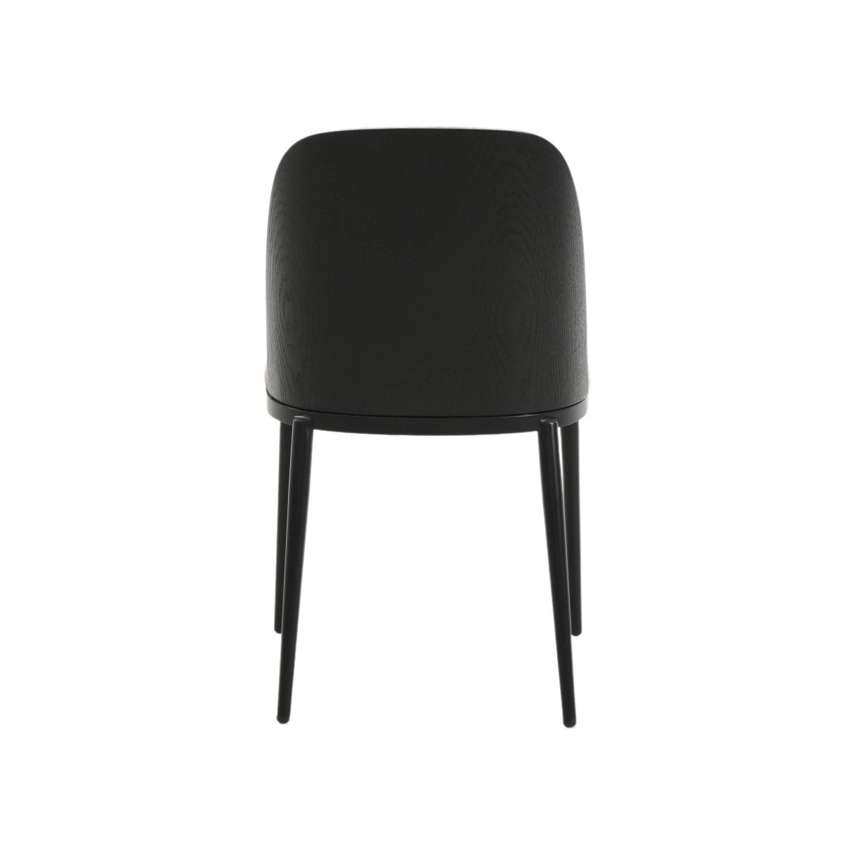 Verve 5 - Piece Dining Set with 36" Round MDF Top Table and 4 Leather Dining Side Chairs
