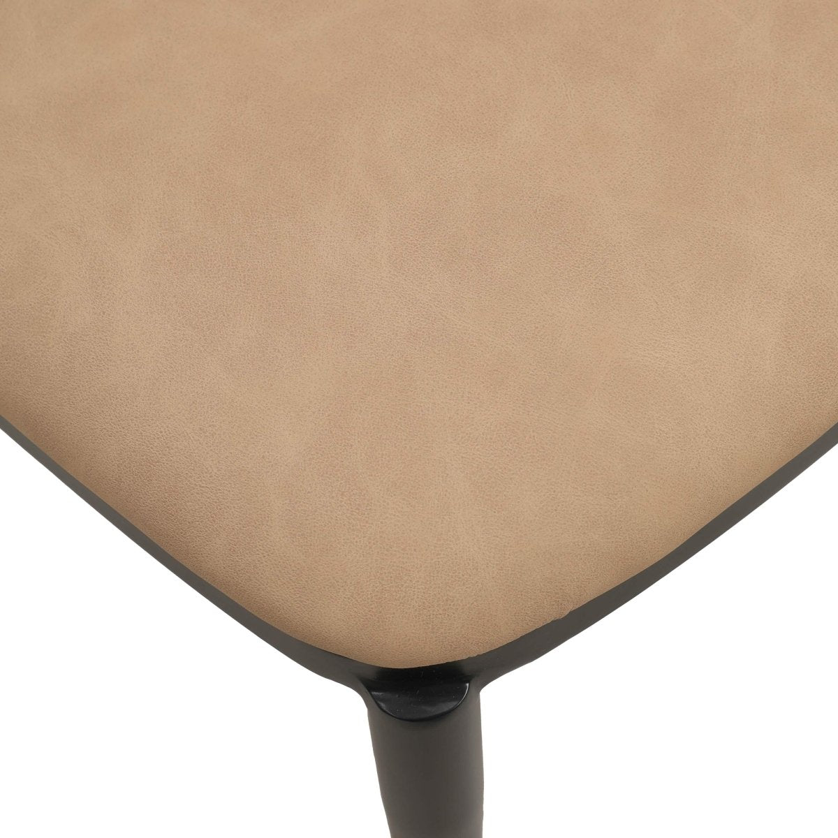 Verve 5 - Piece Dining Set with 36" Round MDF Top Table and 4 Leather Dining Side Chairs