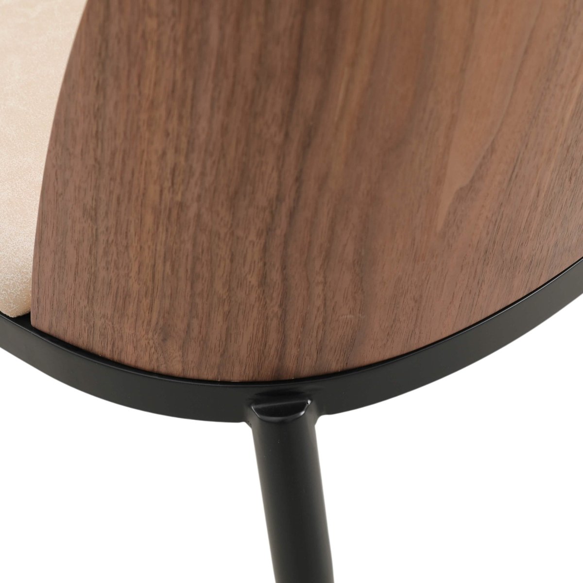Verve 5 - Piece Dining Set with 36" Round MDF Top Table and 4 Leather Dining Side Chairs