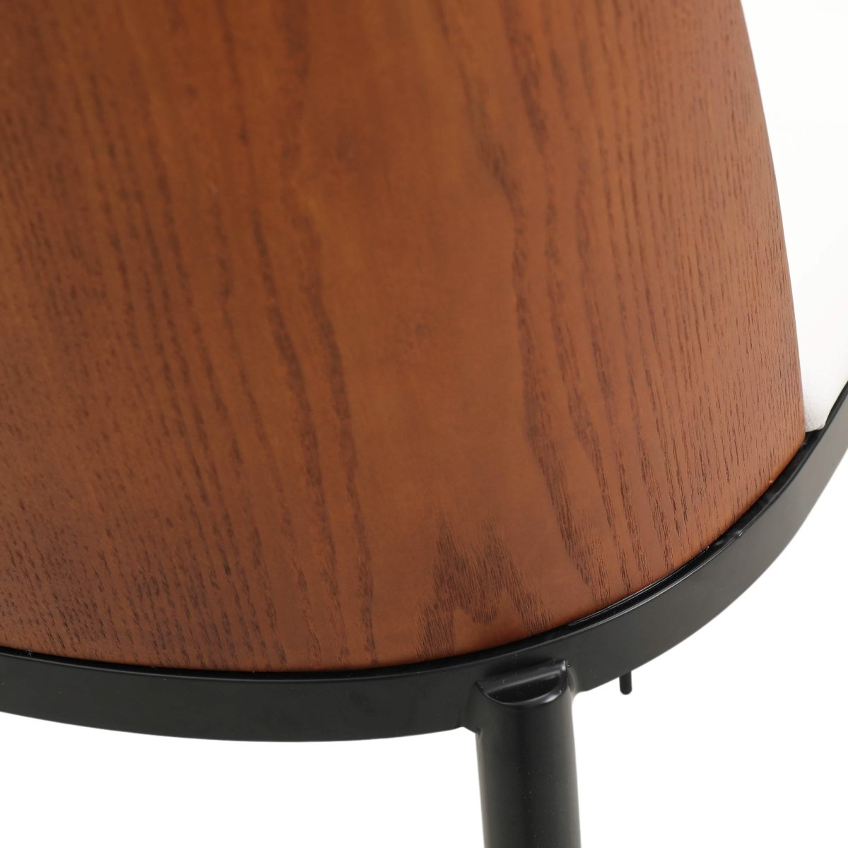 Verve 5 - Piece Dining Set with 36" Round MDF Top Table and 4 Leather Dining Side Chairs