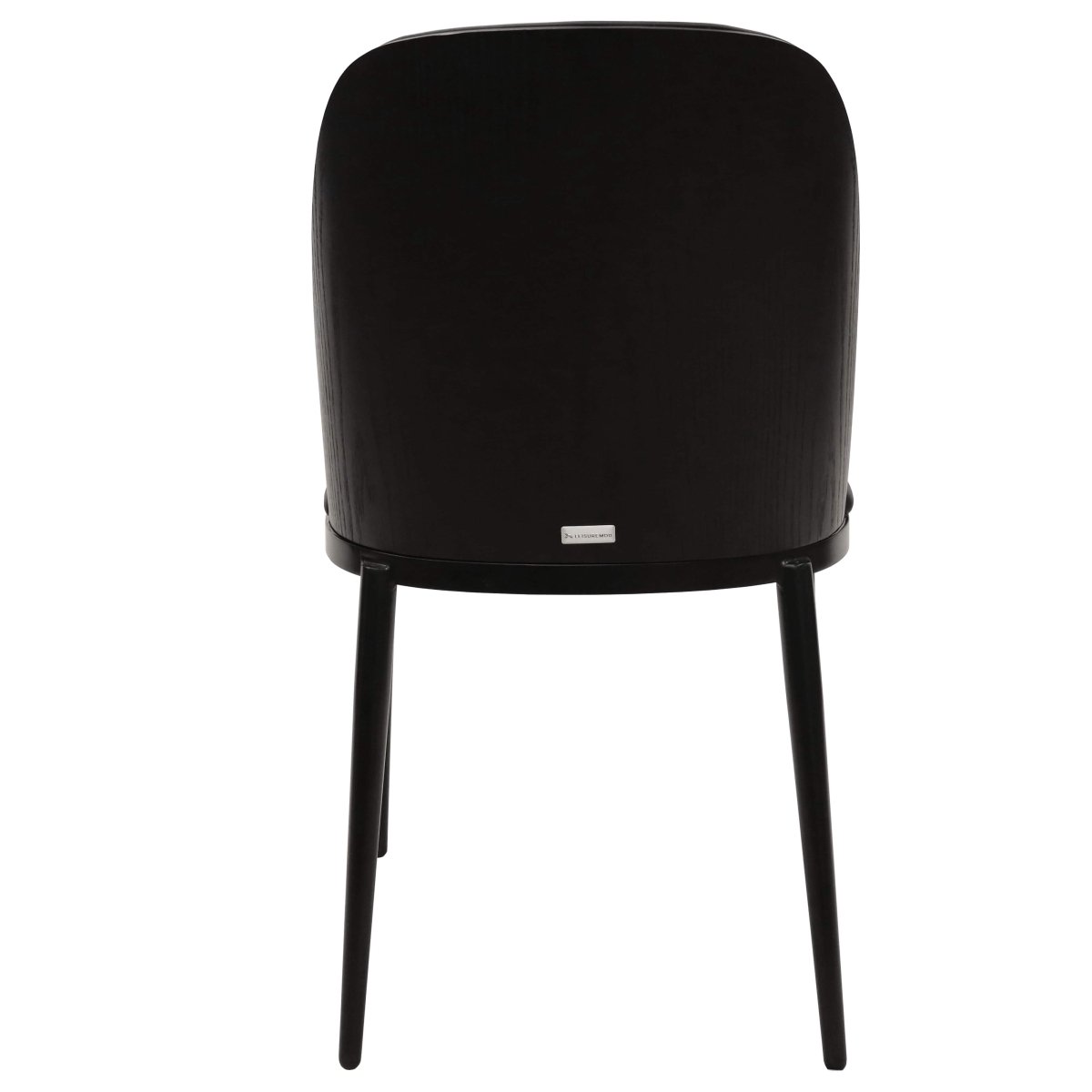 Verve 5 - Piece Dining Set with 36" Round MDF Top Table and 4 Leather Dining Side Chairs