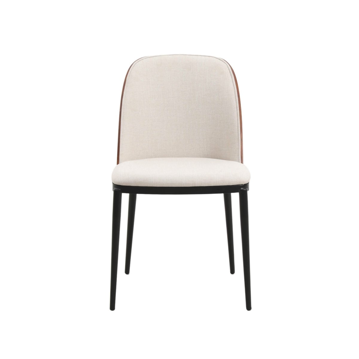 Verve 5 - Piece Dining Set with 36" Round MDF Top Table and 4 Leather Dining Side Chairs