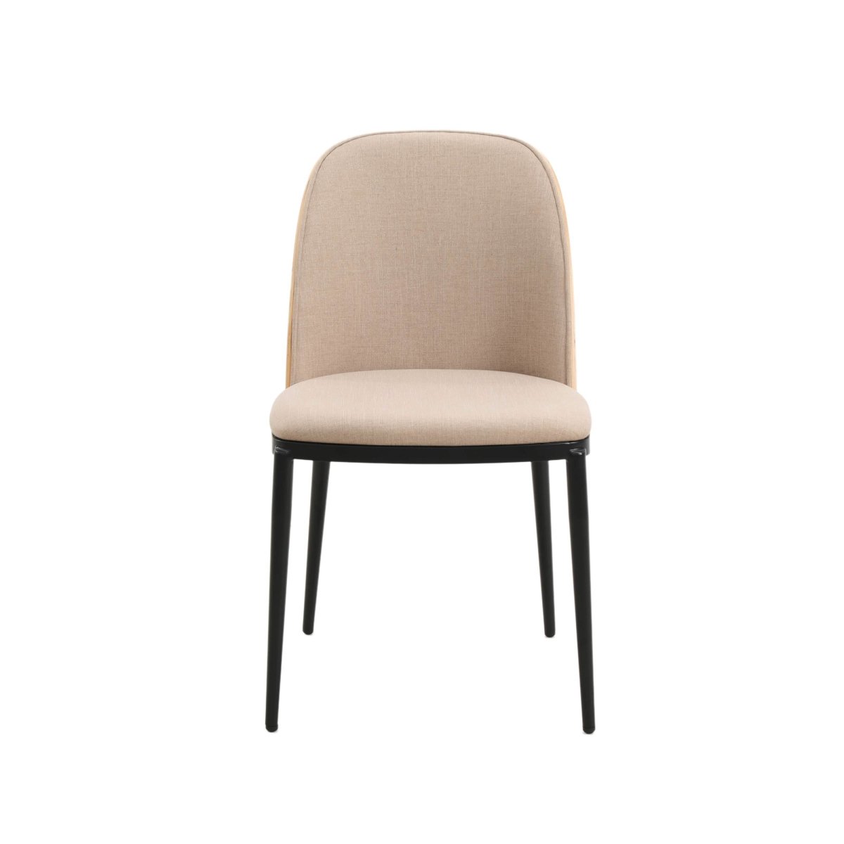 Verve 5 - Piece Dining Set with 36" Round MDF Top Table and 4 Leather Dining Side Chairs
