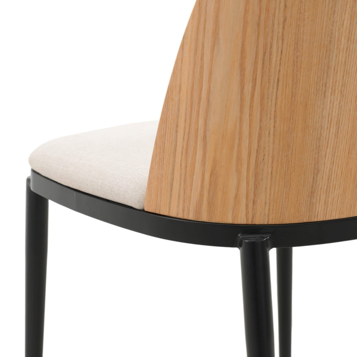 Verve 5 - Piece Dining Set with 36" Round MDF Top Table and 4 Leather Dining Side Chairs
