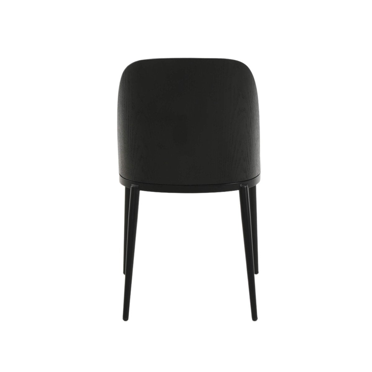 Verve 5 - Piece Dining Set with 36" Round MDF Top Table and 4 Leather Dining Side Chairs