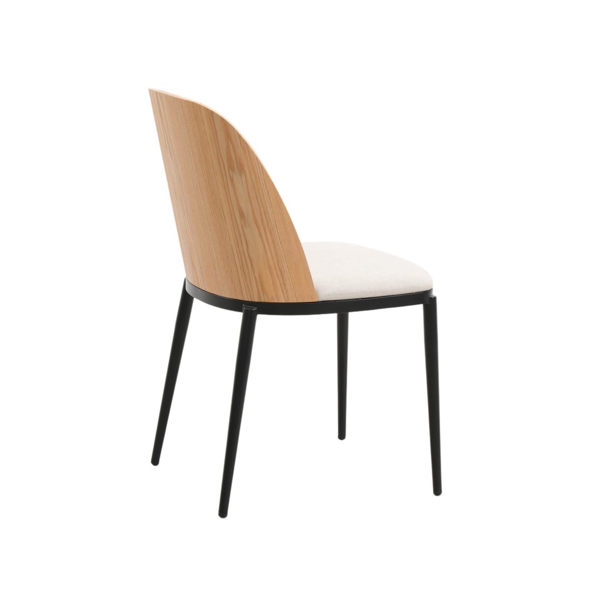 Verve 5 - Piece Dining Set with 36" Round MDF Top Table and 4 Leather Dining Side Chairs