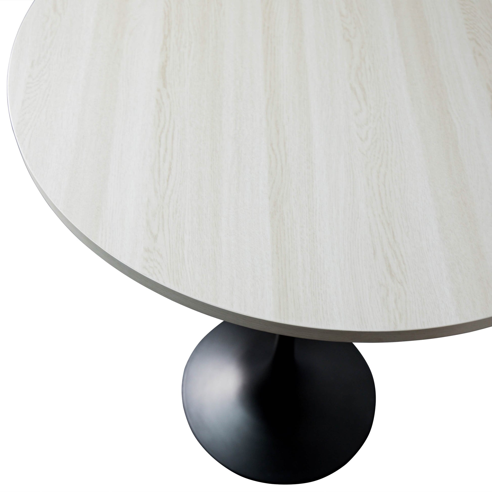 Verve Bar Height Dining Table with Round MDF/Sintered Stone/Resin Top & Black Stainless Steel Base