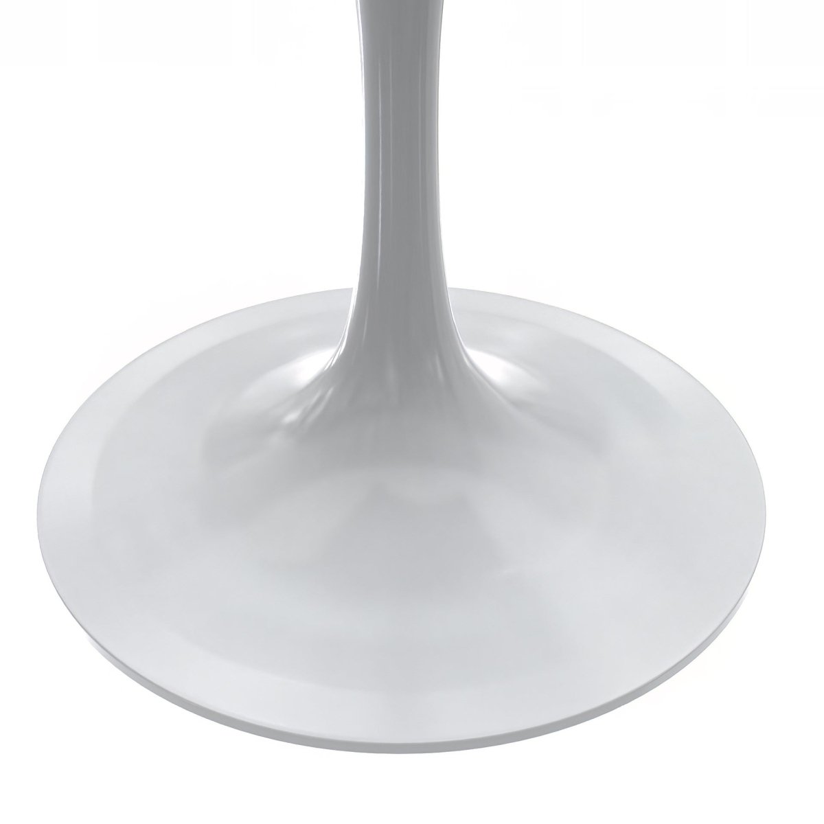 Verve Collection 24"Square Dining Table, Black/White/Brushed Gold Base with MDF Top 27 Inch White Marbled White Resin Dining Table Leisuremod