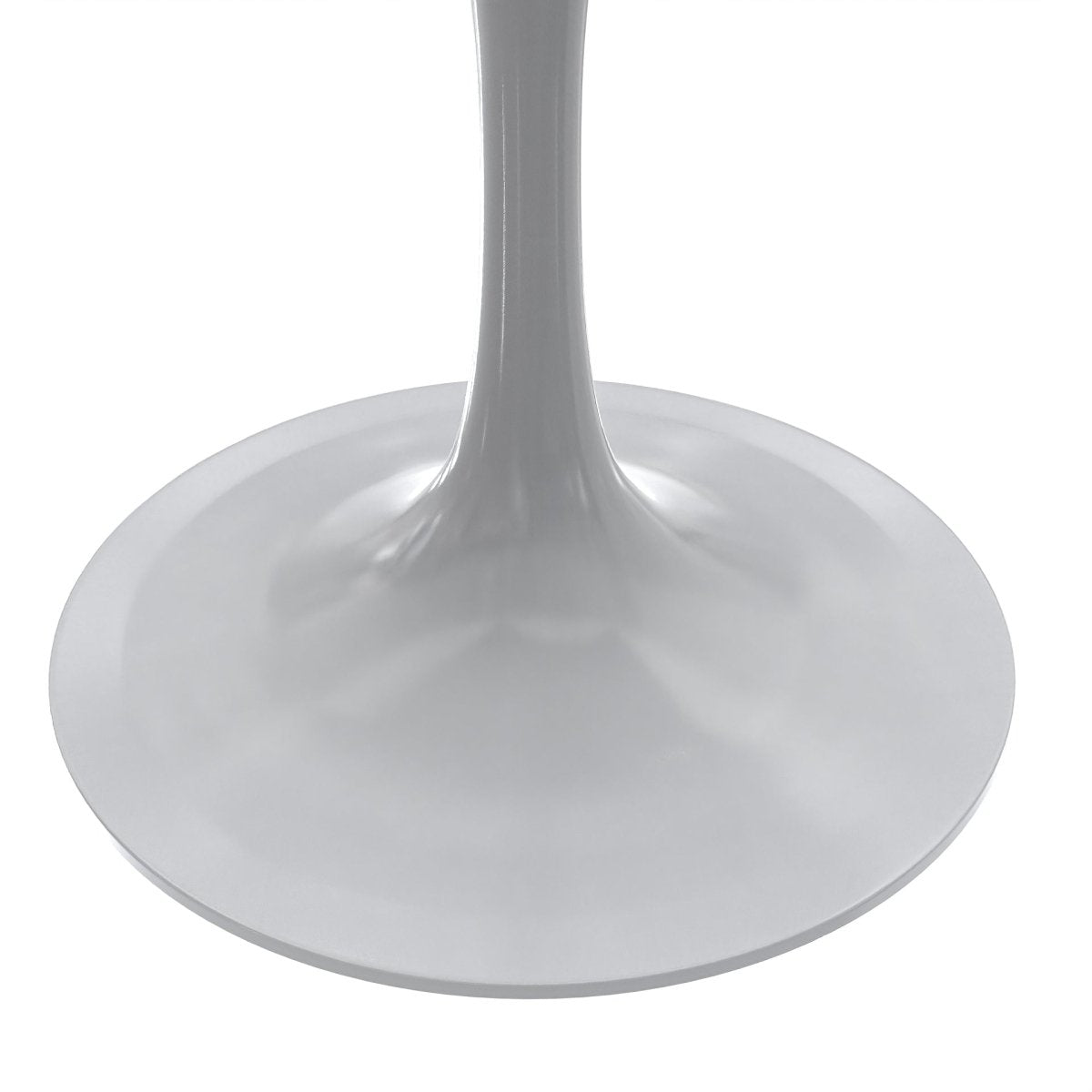 Verve Collection 24"Square Dining Table, Black/White/Brushed Gold Base with MDF Top 36 Inch White Marbled White Resin Dining Table Leisuremod