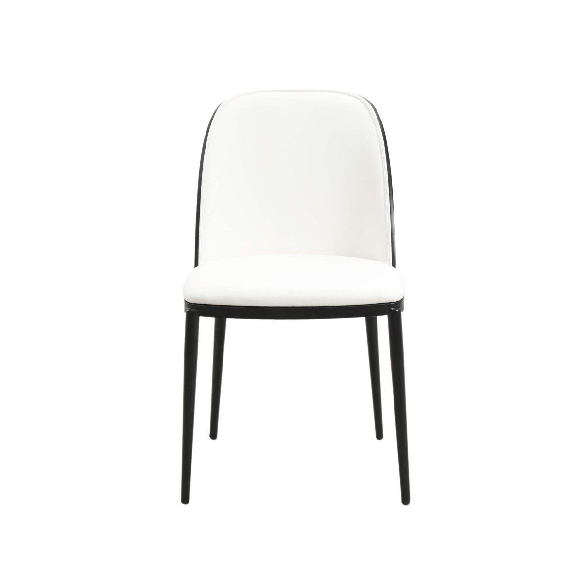 Voren 7 - Piece Dining Set with 55" Rectangular Dining Table in Black Glass Top and 6 Leather/Velvet/Suede Fabric Dining Chairs