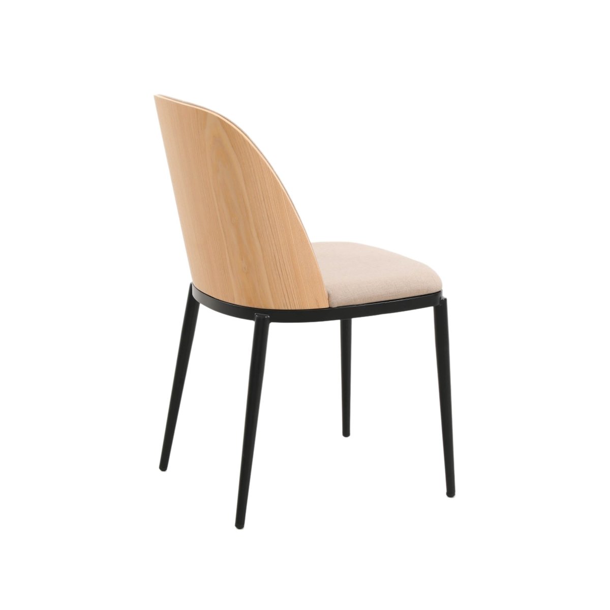 Voren 7 - Piece Dining Set with 55" Rectangular Dining Table in Black Glass Top and 6 Leather/Velvet/Suede Fabric Dining Chairs