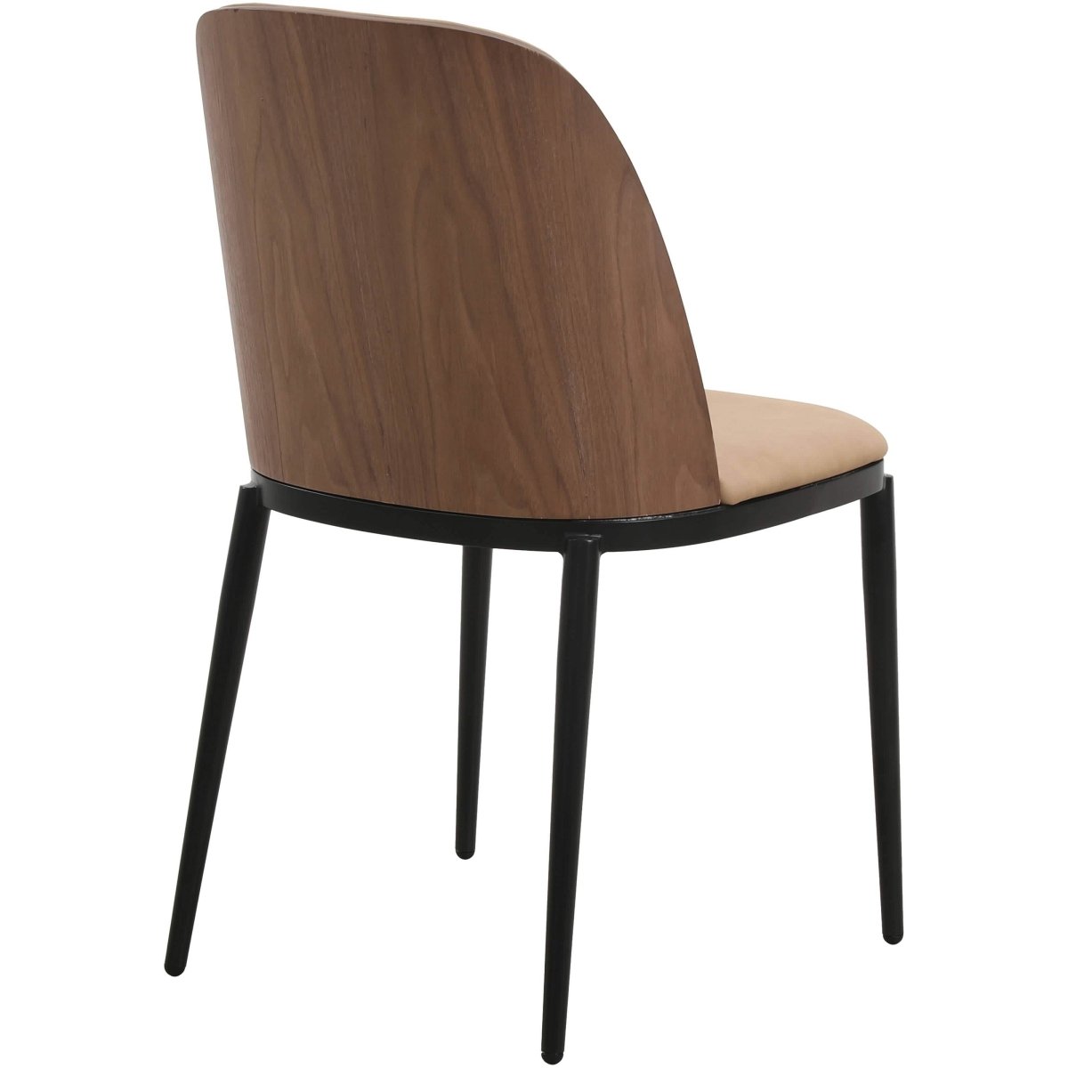 Voren 7 - Piece Dining Set with 55" Rectangular Dining Table in Black Glass Top and 6 Leather/Velvet/Suede Fabric Dining Chairs
