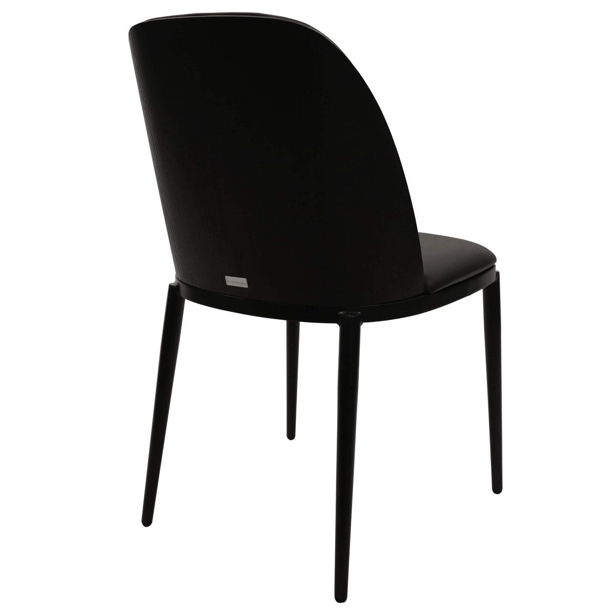 Voren 7 - Piece Dining Set with 55" Rectangular Dining Table in Black Glass Top and 6 Leather/Velvet/Suede Fabric Dining Chairs