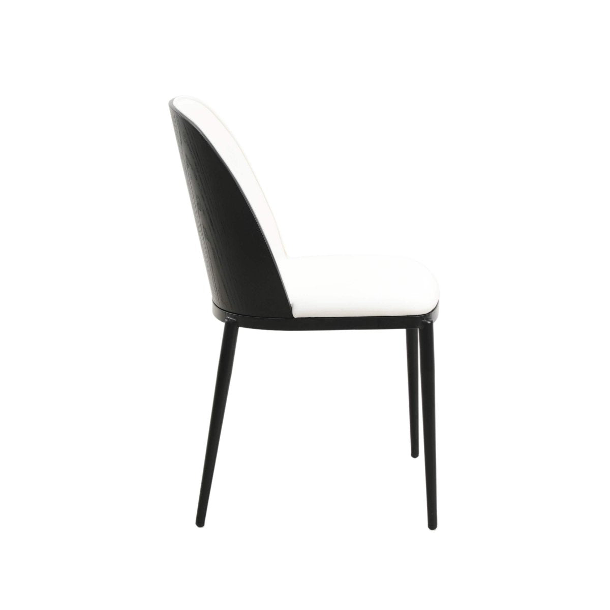 Voren 7 - Piece Dining Set with 55" Rectangular Dining Table in Black Glass Top and 6 Leather/Velvet/Suede Fabric Dining Chairs